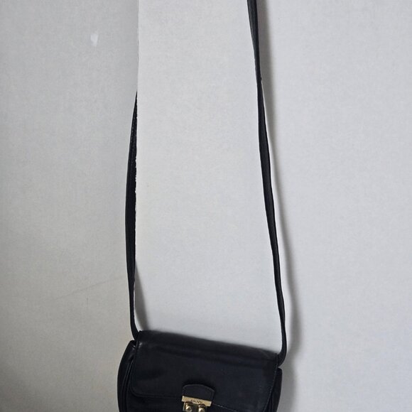 Vintage 1988 DKNY Donna Karan, New York Leather Cross Body Handbag Purse - Picture 10 of 10